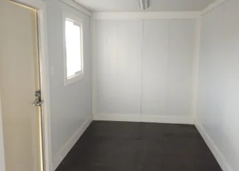 a blue custom-size storage container for rent