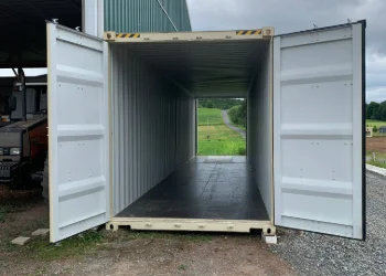 a blue custom-size storage container available for sale